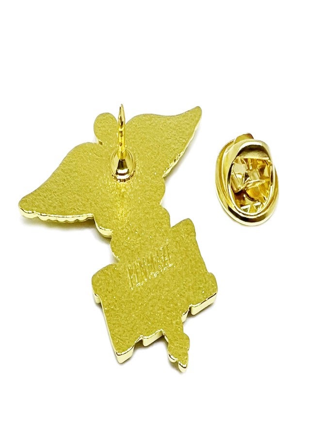 PinMaze Registered Nurse Emblem Lapel Pin - Letters on Caduceus Brooch - RN Medical Ceremonie Clip - Image 3